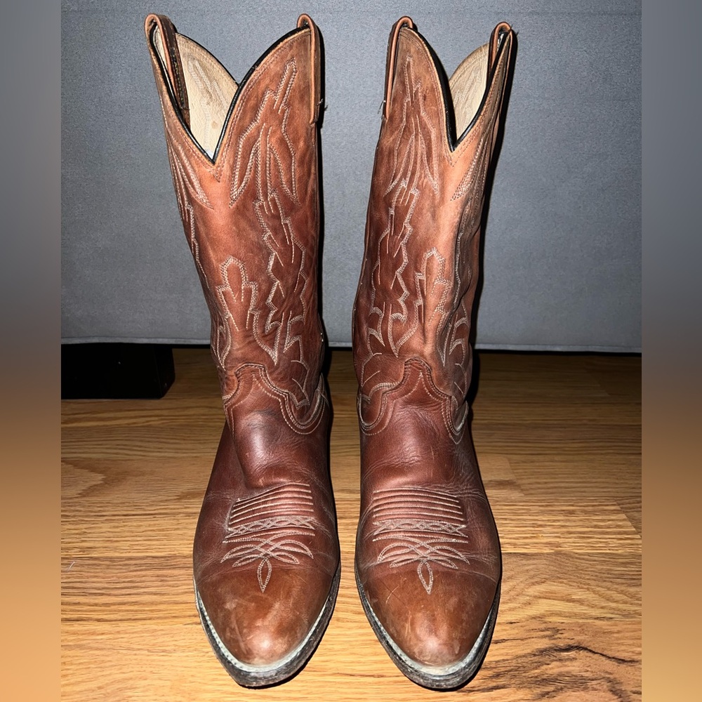 Dan Post P2551 Marlboro Leather Cowboy Western Rancher Mens Boots 12 Vintage